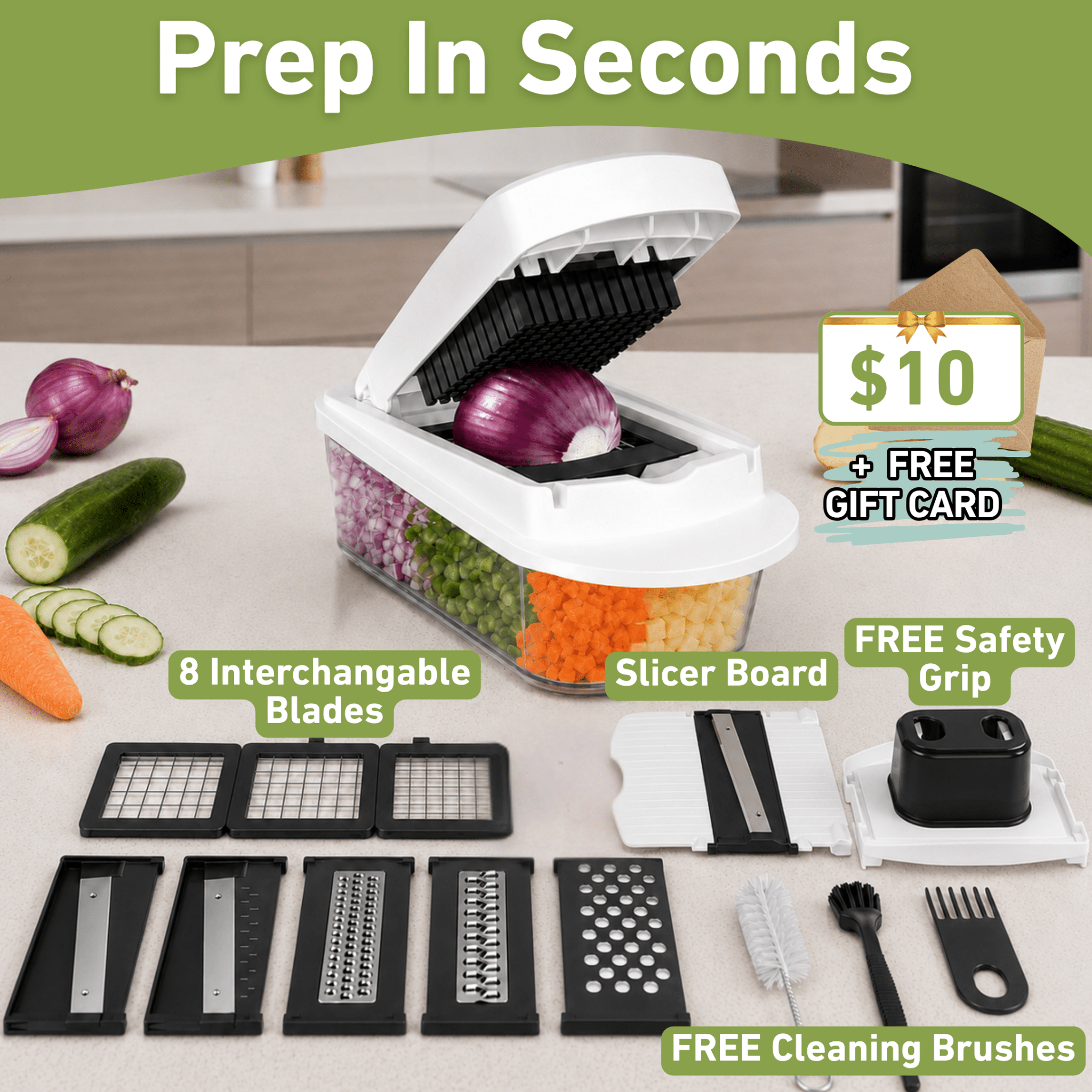 Fresh Prep Chopper Bundle – Kitchwave