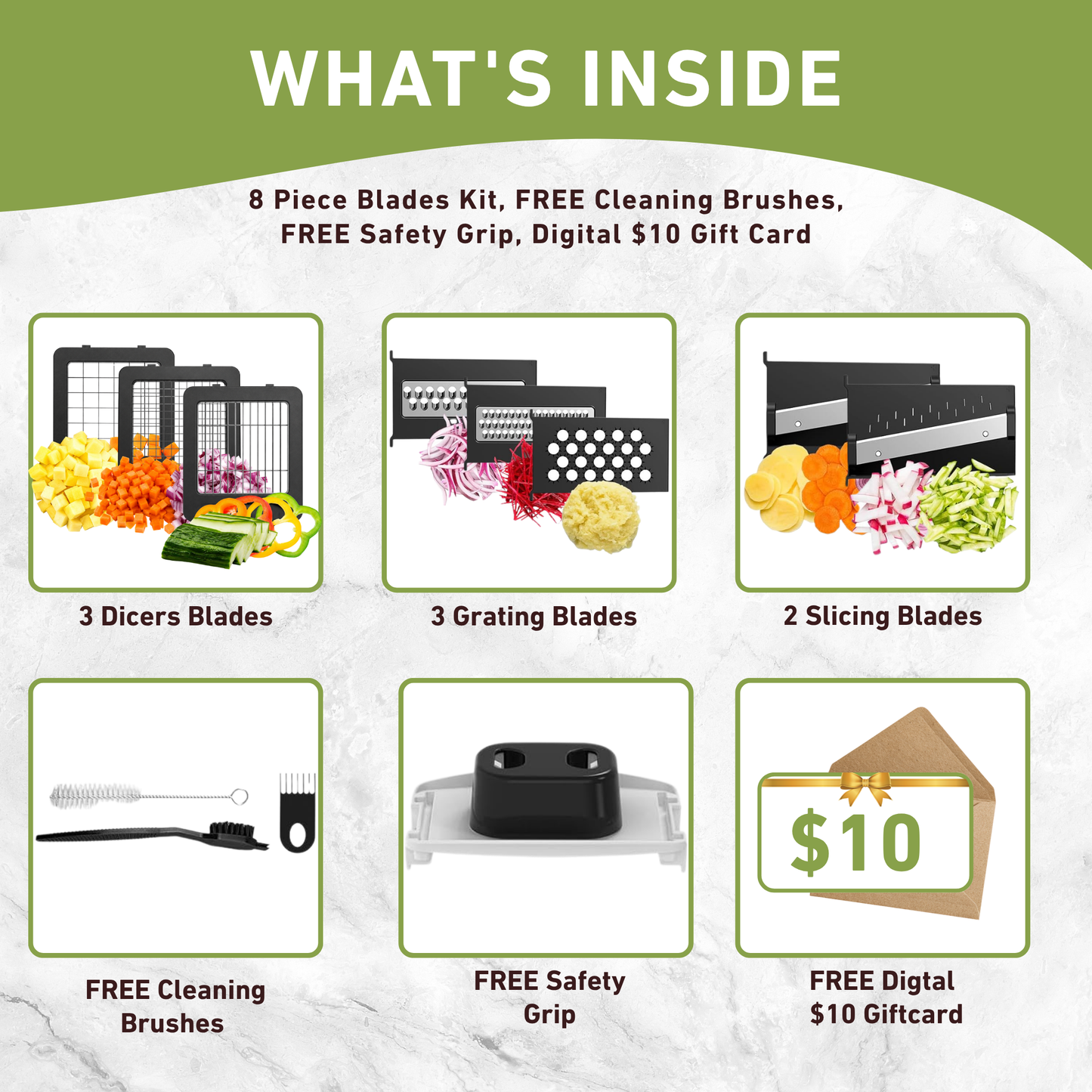 Fresh Prep Chopper Bundle Kitchwave